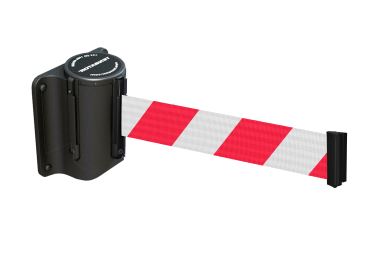 Wandkasette MINI, schwarz – selbstaufwickelndes Band 2,3 | 3,65m, Standard gemäß RAL-Farben